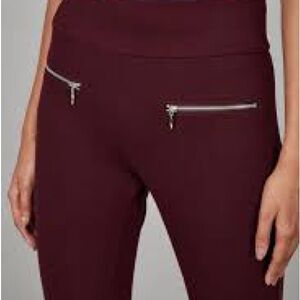 Red Leggings with Stretchy Fit and Modern Style